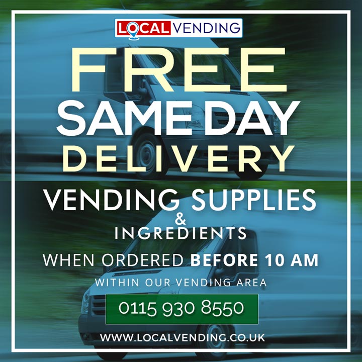 Vending supplies Same day