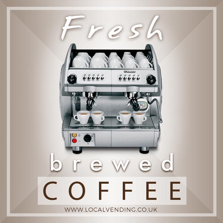 Fresh brewed coffee